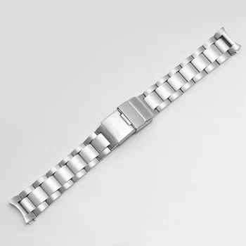 De acero inoxidable correa de reloj de 21 mm pulsera de plata de Reemplazo de la correa de metal para Longine Conquista L3 serie Mecánico de los hombres de la pulsera