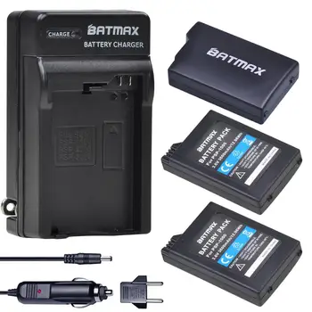 Batmax para Sony PSP-1000 de la Batería +Digital Cargador Para Sony PSP 1000 PlayStation Portable PSP1000 Consola de Baterías de Repuesto