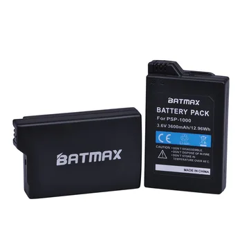 Batmax para Sony PSP-1000 de la Batería +Digital Cargador Para Sony PSP 1000 PlayStation Portable PSP1000 Consola de Baterías de Repuesto
