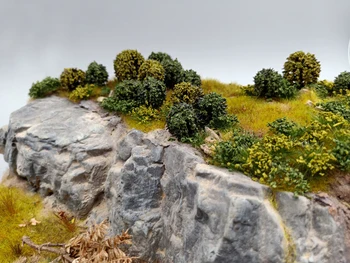 Simulado arbusto escenario Militar arbusto de la Mesa de Arena Paisaje Modelo de Árbol DIY hechos a mano materiales de los modelos a escala de escena paisaje