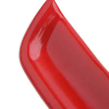 Coche Rojo ABS Apoyabrazos de la Caja de Almacenamiento de Interruptor de la Cubierta del Botón de Recorte de Ajuste Para el Dodge Challenger 2016 2017 2018 2019