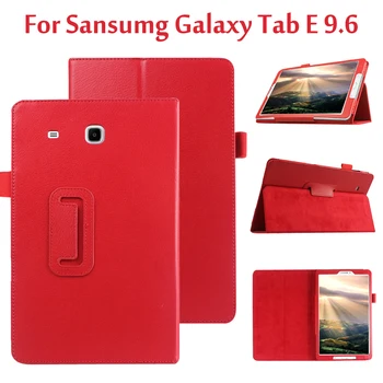 Cuero de la PU Smart Case Para Samsung Galaxy Tab E 9.6 T560 T561 Auto Despierta/Sueño Cubierta de la Funda Para la Ficha E SM-T560 SM-T561