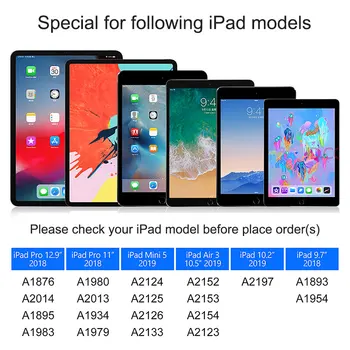 Lápiz óptico para iPad Pro 11 12.9 2020 Palma Rechazo Lápiz Táctil para iPad de 9,7 2018 Pro 10.2 2019 Mini 5 Air 13 Pluma para Apple Lápiz