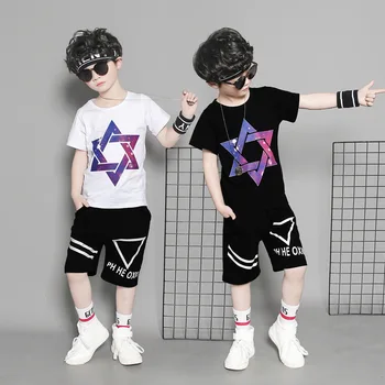 Los chicos de la Estrella Conjuntos de Ropa de Verano De 2020 parte Superior de los Niños Camisetas, pantalones Cortos y Pantalones de Chándal Niños Outwear de 4-14 Años de Edad Bebé
