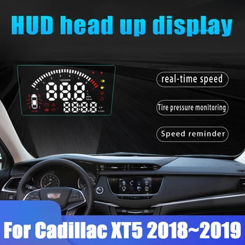 Coche Head Up Display HUD Para Cadillac XT5 2016 2017 2018 2019 Proyector de Pantalla velocímetro Electrónico de Exceso de velocidad Alarma de Detector de