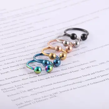 Moda simple de apertura ajustable de acero inoxidable anillo de las mujeres creativas del Anillo de Acero de Titanio Anillo de Regalo
