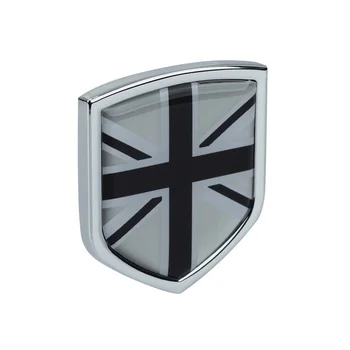 2 piezas de Coches Laterales de la carrocería Emblema de Aluminio Nacional del Reino Unido de la Bandera Insignia del Escudo de Auto 3D etiqueta Engomada del Coche acabado Exterior de las Piezas