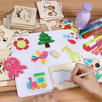 La escuela de Pintura de la Junta de Herramientas Educativas Libro para Colorear, Pintar Aprendizaje para Colorear de la Junta de mesa de dibujo de Madera de juguete de Dibujo