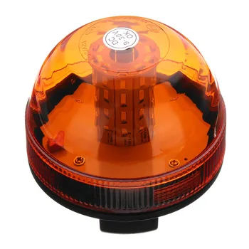 40 LED Giratoria Intermitente Ámbar Faro Flexible Tractor Luz de Advertencia de la Seguridad Vial