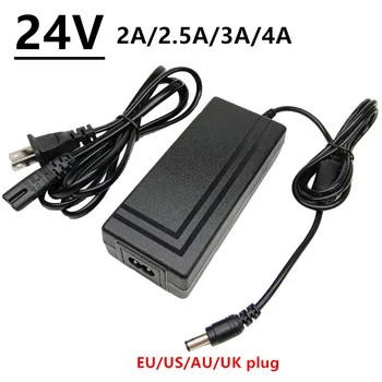 24V 2A 2.5 a 3A 4A universal de la CA DC del adaptador de alimentación de 24 voltios de ac/dc adaptador de la UE reino unido AU plug adaptador es válida para quitar de 220v a 24v Transformador