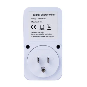 UE NOS Conecte el Plug-in Vatímetro Digital LCD de la Pantalla del Monitor de Potencia de Medidores Eléctricos de Prueba del Metro de la Energía