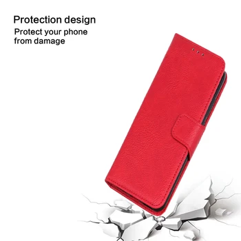Cubierta protectora de cuero de la caja del teléfono De Xiaomi Mi9 Mi9 Pro Mi10 Mi10 de la Juventud de Mi note10 Negro Shar2 Magnético de la cartera de paquete de la tarjeta de soporte