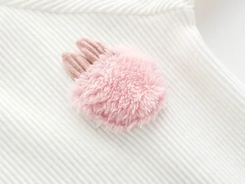 Conejo De Bolsillo Lindo Bebé Recién Nacido Niña Bodis De Manga Larga De Las Niñas Trajes De Bebe Cuerpo Tops Ropa De Algodón