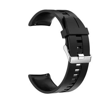 22 mm de Ancho de la Banda de Reloj Adecuado Para el Reloj Inteligente de Silicona de Deportes de la Correa de Pulsera de Acero Pulsera