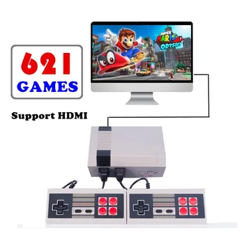 De 8 Bits del Juego Mini Puerto HDMI de la Consola de videojuego Retro de la Consola Integrada En 621 Clásico de los Juegos de Mano HD 4K TV de la Familia de Jugador de videojuegos