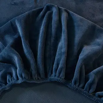1 pc Polar de Coral ropa de Cama Ropa de cama En Banda de Goma lencol cama de casal Sábana Con Elástico de Color Sólido cubre Colchón Para Adultos