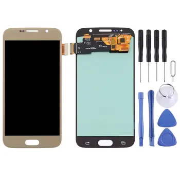 5.1 pulgadas para el Galaxy S6 G920F OLED de Material de la Pantalla LCD y el Digitalizador Asamblea Completa para Samsung Galaxy S6