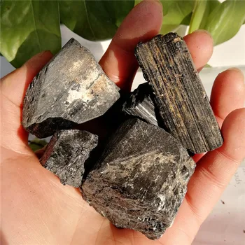 45-500g Natural Turmalina Negra de Cristal de Piedra de Piedra de Curación de Decoración para el Hogar Natural de Cristal de Piedra en Bruto de la Roca Mineral de la Muestra