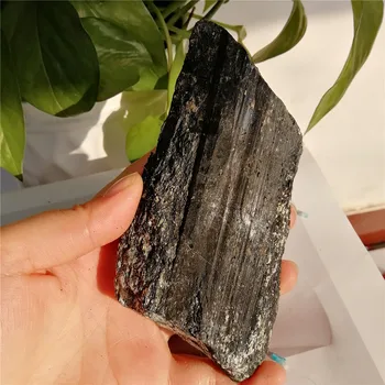 45-500g Natural Turmalina Negra de Cristal de Piedra de Piedra de Curación de Decoración para el Hogar Natural de Cristal de Piedra en Bruto de la Roca Mineral de la Muestra