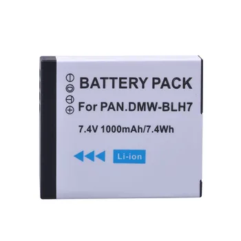 1000mAh DMW-BLH7 BLH7 DMW-BLH7PP DMW-BLH7E Cargador de Batería, Kits para Panasonic Lumix DMC-GM5 GM1 DMC-GF7 DMC-GF8 GF9 LX10 LX15.