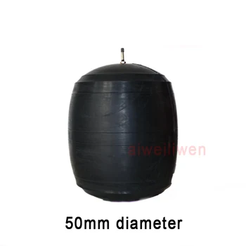 50 mm de Agua de conectar airbag cierre de agua globo municipal de tubería de gas de la bolsa de tapón de Goma Inflable de la Prueba de circuito Cerrado de agua de la bola