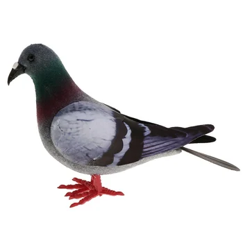 3pcs/set de Simulación de la Paloma Falso Artificial Imitación de Aves Animal Jardín de la Casa Ornamento en Miniatura de la Decoración de Color al Azar