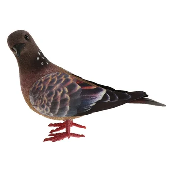 3pcs/set de Simulación de la Paloma Falso Artificial Imitación de Aves Animal Jardín de la Casa Ornamento en Miniatura de la Decoración de Color al Azar