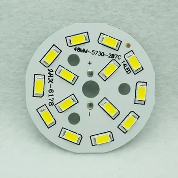 UMAKED 7W de 48 mm de Luz LED PCB Instalado SMD 5730 Led de Aluminio de la Lámpara de la placa Caliente/Natural/Blanco Color de la Bombilla Ceilig luces de BRICOLAJE