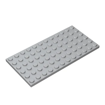 6pcs MOC 3028 de BRICOLAJE de pequeñas partículas de rompecabezas de bloques de construcción de partes compatibles con la marca de piezas de 6x12 placa base