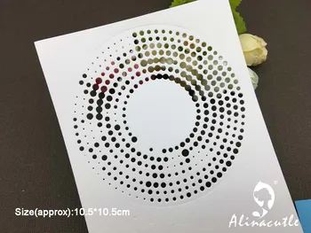 AlinaCraft de CORTE de METAL MUERE dot círculo de fondo de la ronda de recortes de papiroflexia álbum de tarjeta de sacador de plantilla de arte cortador de troquelado