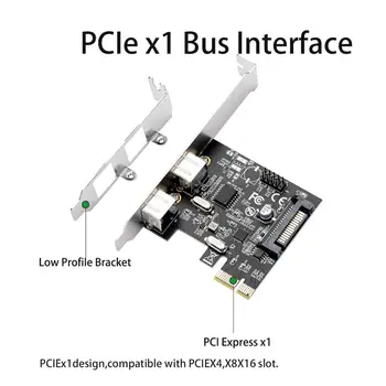 PCI Express de 2 Puertos PS2 PS/2 para Teclado de PC Ratón Adaptador de Tarjeta de Expansión con 4 Pin Conector de Alimentación