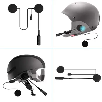 MH01 Casco de la Motocicleta de Bluetooth Auriculares Manos libres Estéreo con Micrófono para MP3, Mp4 y teléfono