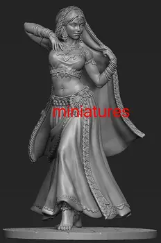 1/24 mujer antigua guerrero de pie con base de Resina figura kits de modelos en Miniatura de gk Unassembly Sin pintar