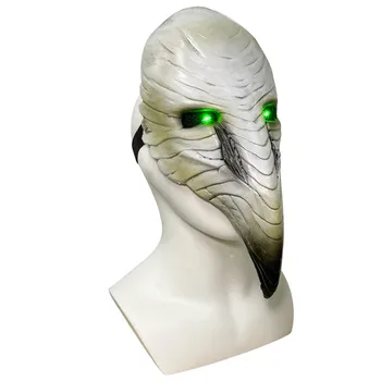 Médico de la peste Steampunk de Aves Máscara de Cosplay Luces LED Miedo de Látex, Máscaras de accesorios de Halloween