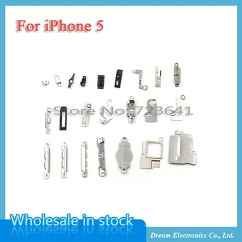 MXHOBIC 5sets/lot Interior de Accesorios para el iPhone 6 6 plus 5 5S 5c Dentro de Pequeñas Piezas de Metal Titular de Soporte del Escudo de la Placa de Kit de