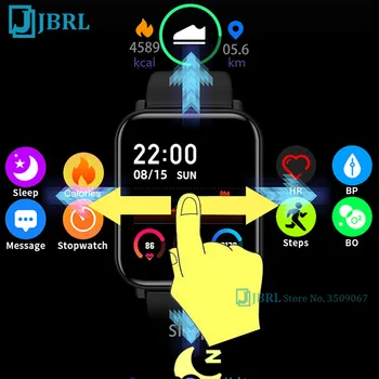 Nuevo Toque Smartwatch de las Mujeres los Hombres Reloj Inteligente Bluetooth Smart de Banda de las Señoras de la Pulsera de Fitness Android IOS Impermeable de Teléfono
