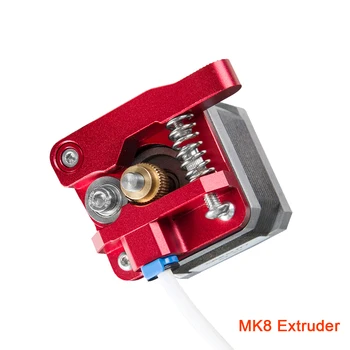 El nuevo Metal MK8 Extrusora Kit de Bloque de Aluminio 1.75 mm Bowden Extrusora Impresora 3D ender 3 CR10 CR10S PRO creality Piezas de la Impresora 3D
