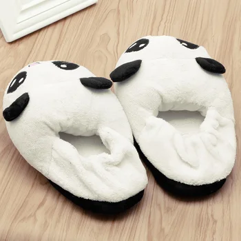 Mignon Yeux Panda Femmes Pantoufles Belle de dibujos animados Interior Accueil Suave Zapatos 23GE