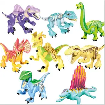 Dinosaurio Verde Triceratops Transparente Ladrillos En El Mundo De La Colección De Bloques De Construcción De Los Niños De Regalo Juguetes 33060-25