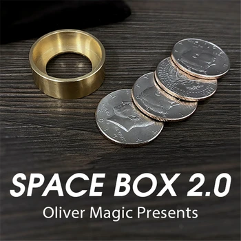 Cuadro de espacio 2.0 por Oliver Magia de la Moneda Aparecen Desaparecen Magia Mago de Cerca la Ilusión Truco Trucos de Mentalismo Divertido Magica Cilindro