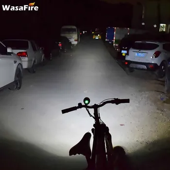 WasaFire 10000 Lúmenes de Luz de la Bici de 6* XML T6 LED Luces Delanteras de Moto Impermeable de la Bicicleta del Faro delantero +18650 Batería + 8.4 V Cargador