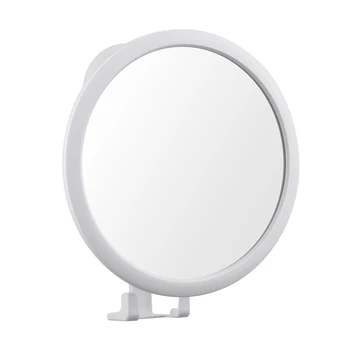 Ajustable Espejo del Baño Taladrar la Pared libre Tipo de Auto Adhesivo de Espejo de Vanidad con Copa de Succión Plegable Espejo de tocador para el baño