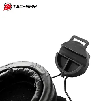 TAC-CIELO COMTAC III casco soporte de silicona orejeras versión táctica militar de reducción de ruido de recogida de interfono auricular BK