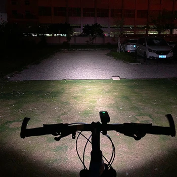 La alta Capacidad de la Luz de la Bicicleta 1000 Lume Luz de la Bici Construido en Batería Recargable USB Accesorios de Metal Delante de Ciclismo de la Linterna