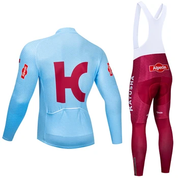 Invierno 2020 TEAM KATUSHA jersey de ciclismo 20D Pad bicicleta pantalones de traje de Ropa Ciclismo polar Térmico ciclismo desgaste Maillot Fondos