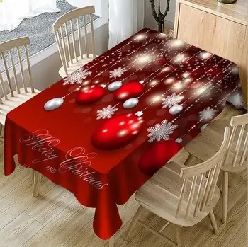 1pcs en 3D de la Boda Roja Mantel de Mesa de mariposa de Tela Árbol de Navidad mantel Fiesta de Cumpleaños, Cena de Cocina para el Hogar