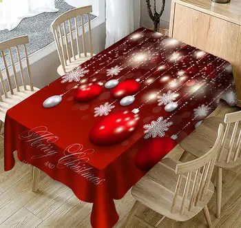 1pcs en 3D de la Boda Roja Mantel de Mesa de mariposa de Tela Árbol de Navidad mantel Fiesta de Cumpleaños, Cena de Cocina para el Hogar
