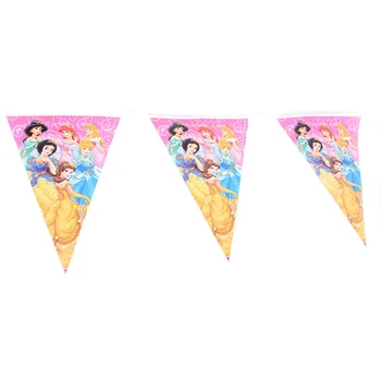 Para 20 Niños de las Niñas de la Fiesta de Cumpleaños de la Princesa de la Copa de la Placa de Paja Bandera del Partido Establece el Papel de la Ducha del Bebé Suministros de Decoración