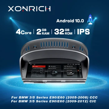 IPS Autoradio Android 10 Coches reproductor multimedia de navegación gps para BMW 5/3 Serie E60 E61 E63 E64 E90 E91 E92 2004-2011 CCC/CIC