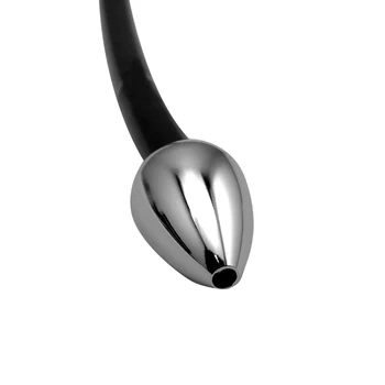 Dia 28 mm de metal Ano perlas de la bola de tubo de goma de la manguera en este anal butt plug ducha enema jeringa de limpieza fetiche sexo juguete
